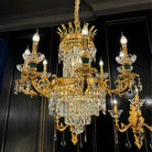 Royal Palace Crown Tiered Crystal Chandelier - CustomWarm LightBlushlighting