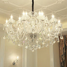 Rustic Antique European Candle Crystal Chandelier Popular Farmhouse Ceiling Light Fixture For Living Room - Blushlighting