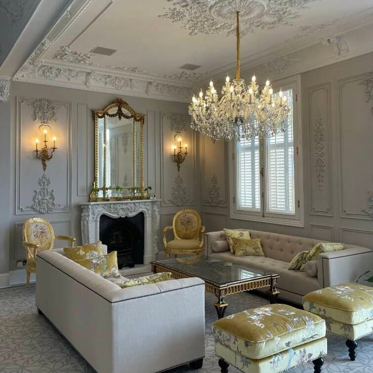 Rustic Antique European Candle Crystal Chandelier Popular Farmhouse Ceiling Light Fixture For Living Room - Blushlighting