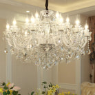 Rustic Antique European Candle Crystal Chandelier Popular Farmhouse Ceiling Light Fixture For Living Room - Blushlighting