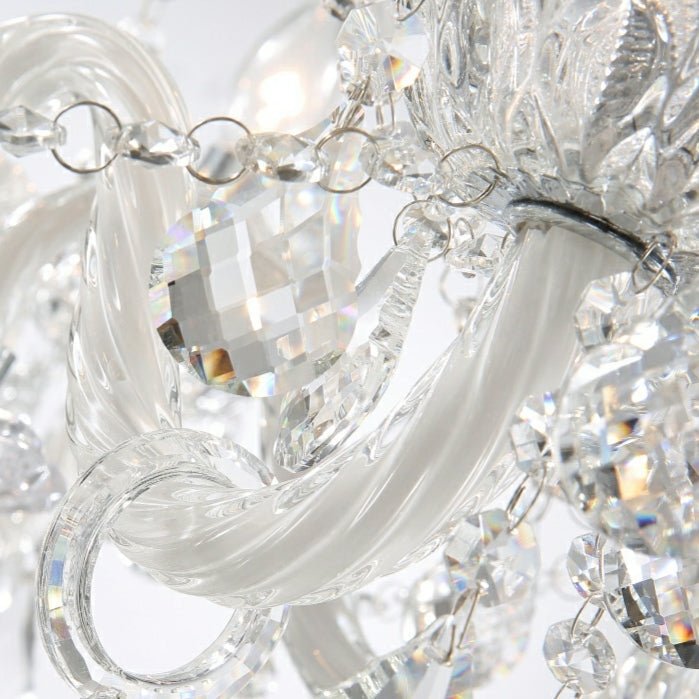 Rustic Antique European Candle Crystal Chandelier Popular Farmhouse Ceiling Light Fixture For Living Room