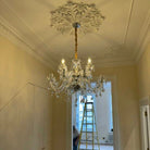 Rustic Antique European Candle Crystal Chandelier Popular Farmhouse Ceiling Light Fixture For Living Room - Blushlighting