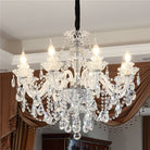 Rustic Antique European Candle Crystal Chandelier Popular Farmhouse Ceiling Light Fixture For Living Room