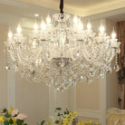 Rustic Antique European Candle Crystal Chandelier Popular Farmhouse Ceiling Light Fixture For Living Room