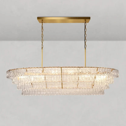 Ghiaccio Oval Chandelier 54''65''