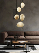 Sage Marble Chandelier - 10 LightsBlushlighting