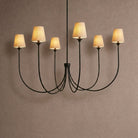 Saige Round Chandelier - Black55"Blushlighting