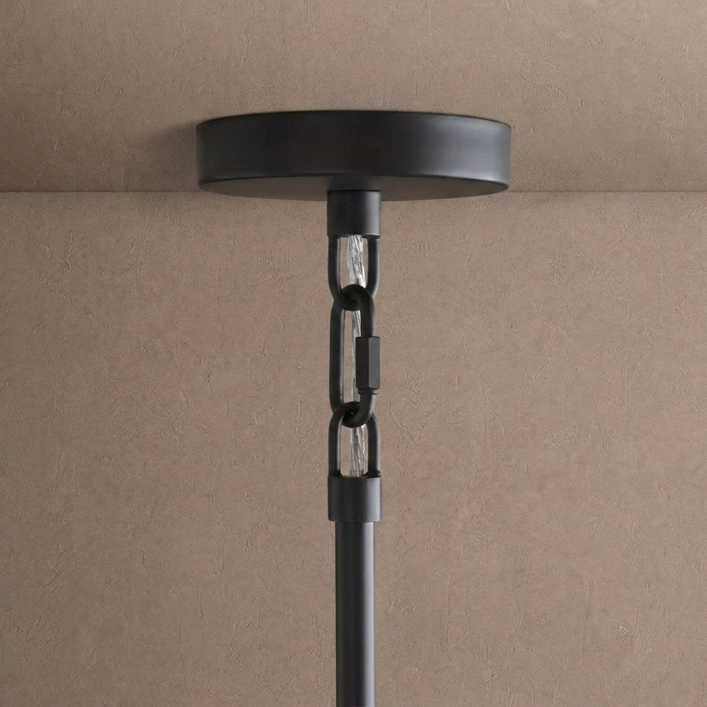 Saige Round Chandelier - Black68"Blushlighting