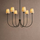 Saige Round Chandelier - Black42"Blushlighting