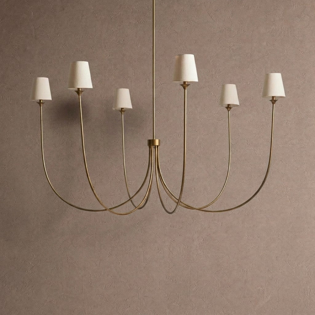 Saige Round Chandelier - Brass68"Blushlighting