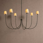 Saige Round Chandelier - Black68"Blushlighting