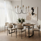 Saige Round Chandelier - Bronze55"Blushlighting