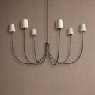 Saige Round Chandelier - Black55"Blushlighting