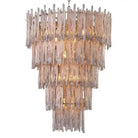Saint Roch Modern Glass Chandelier Brass & Glass - LargeBlushlighting
