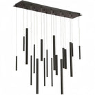 Santana Modern Linear Multi Light Pendant for Kitchen Island-42"L x 10"W x 1.25"H-Black-