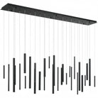 Santana Modern Linear Multi Light Pendant for Kitchen Island-70.75"L x 8.75"W x 1.25"H-Black-