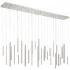 Santana Modern Linear Multi Light Pendant for Kitchen Island-70.75"L x 8.75"W x 1.25"H-Satin Nickel-