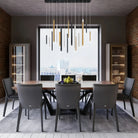 Santana Modern Linear Multi Light Pendant for Kitchen Island-