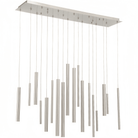 Santana Modern Linear Multi Light Pendant for Kitchen Island - 42"L x 10"W x 1.25"HSatin NickelBlushlighting