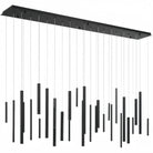 Santana Modern Linear Multi Light Pendant for Kitchen Island - 70.75"L x 8.75"W x 1.25"HBlackBlushlighting