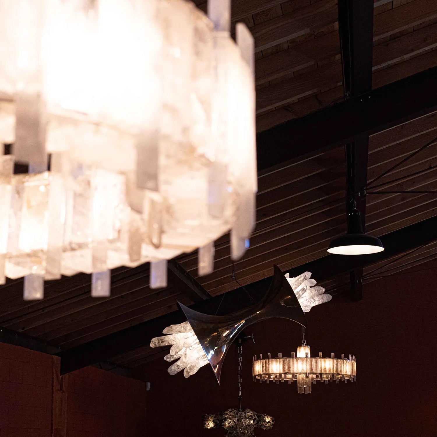 Saturn chandelier - CDR SATURN TRANSPARENTBlushlighting