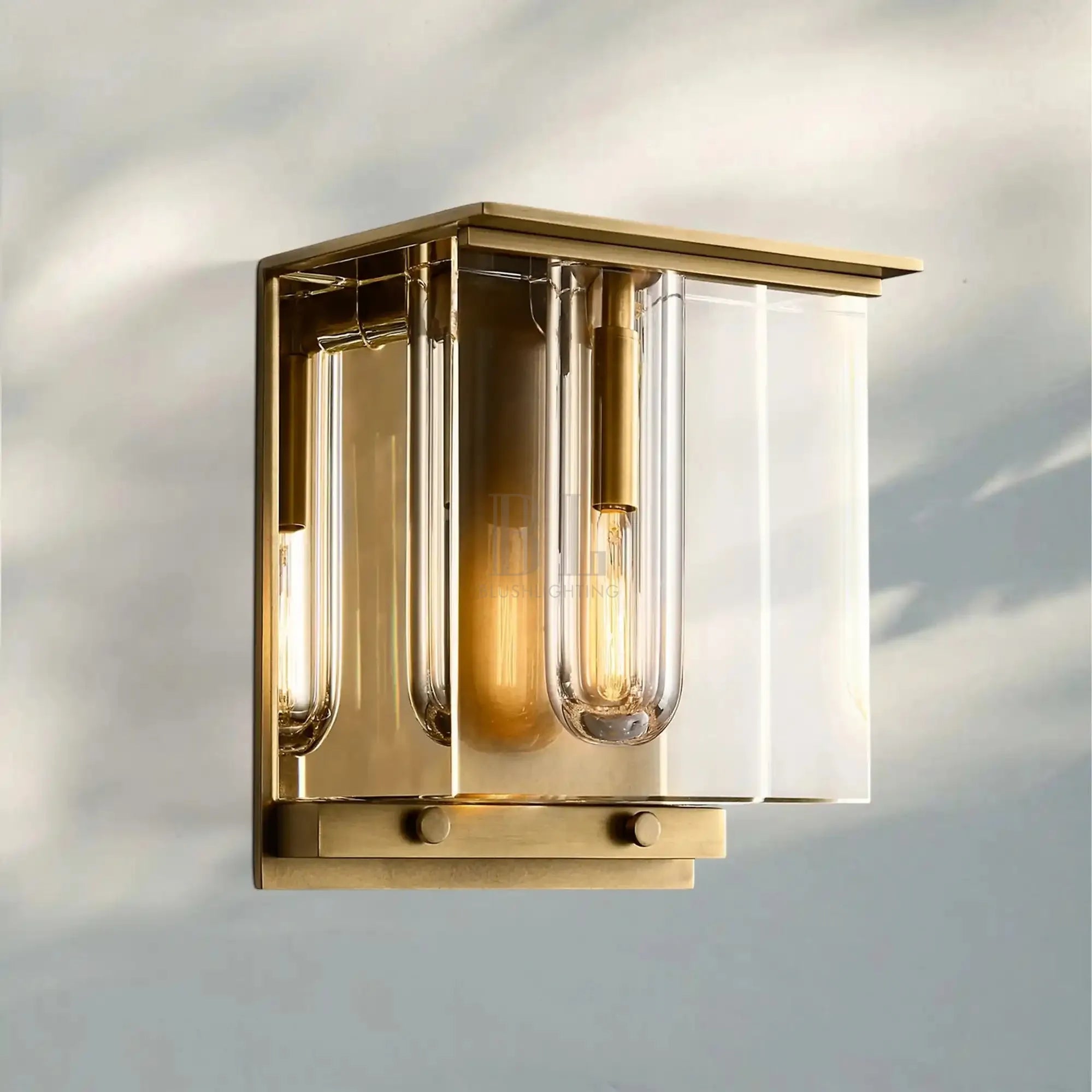 Saviler Cube Wall Sconce - Blushlighting
