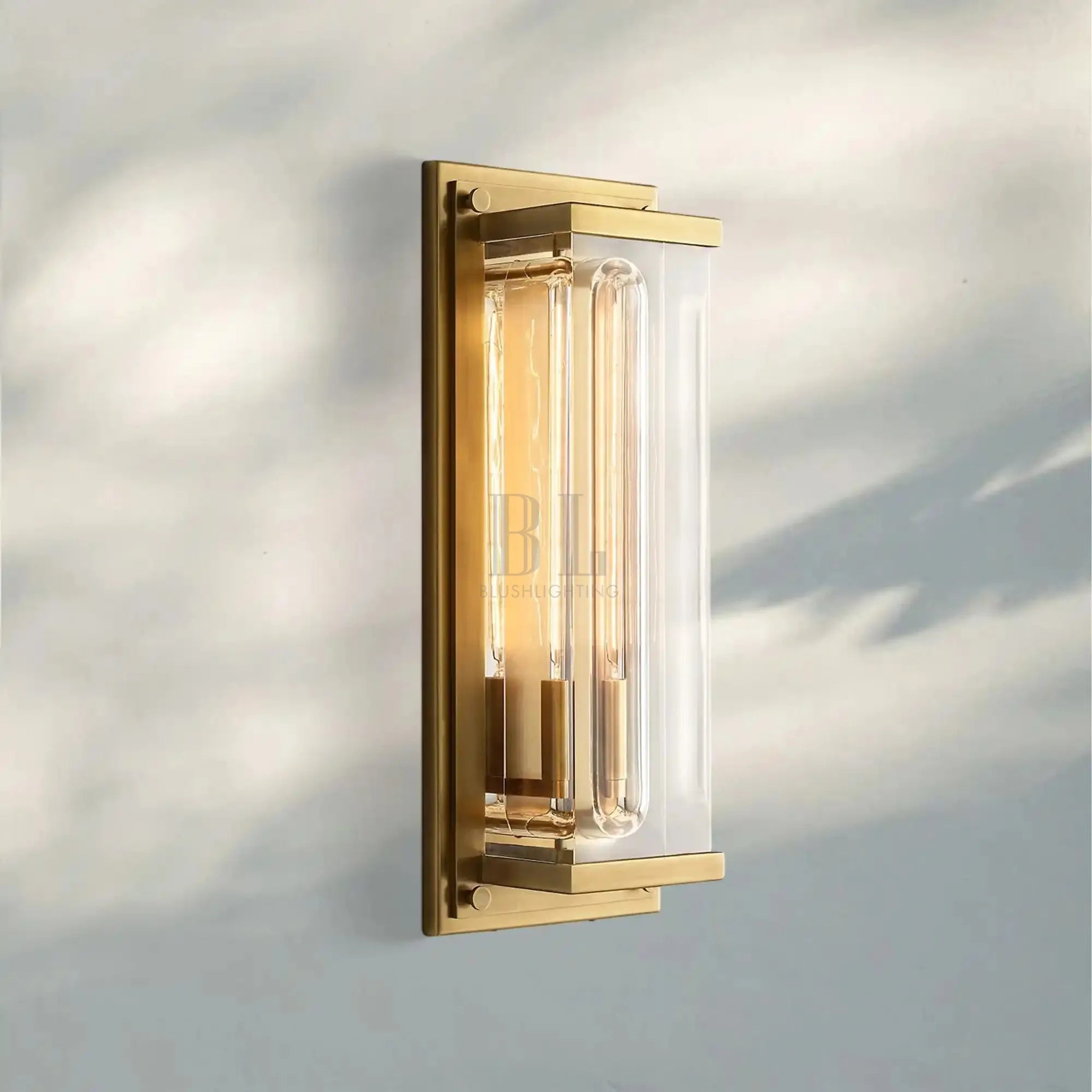 Saviler Grand Rectangular Sconce - Blushlighting