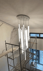 Scandinavia Minimalist White Pendant Light for Bedside/Dining Room/Staircase - One Single: SWarm LightBlushlighting