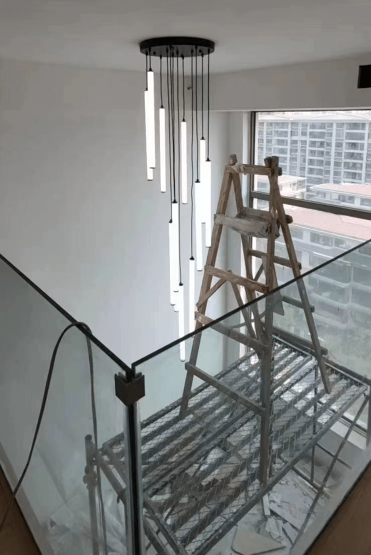 Scandinavia Minimalist White Pendant Light for Bedside/Dining Room/Staircase - One Single: SWarm LightBlushlighting