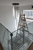 Scandinavia Minimalist White Pendant Light for Bedside/Dining Room/Staircase - One Single: SWarm LightBlushlighting