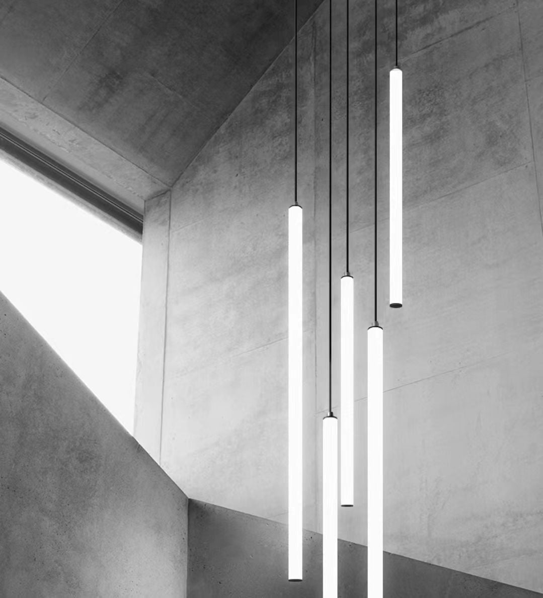 Scandinavia Minimalist White Pendant Light for Bedside/Dining Room/Staircase - One Single: SWarm LightBlushlighting