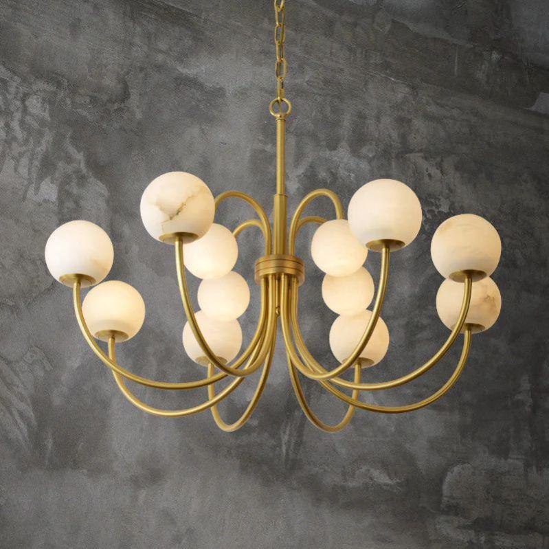 Sefet Alabaster Chandelier Light-Blushlighting