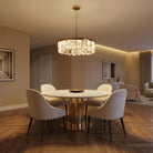 Selene Round Crystal Chandelier - Ø31.5" × H6.3" (Ø80 × H16 cm)Blushlighting