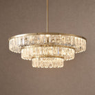 Selene Round Crystal Chandelier - Ø31.5" × H6.3" (Ø80 × H16 cm)Blushlighting