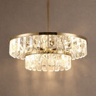 Selene Round Crystal Chandelier - Ø31.5" × H6.3" (Ø80 × H16 cm)Blushlighting