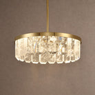 Selene Round Crystal Chandelier - Ø23.2" × H6.3" (Ø59 × H16 cm)Blushlighting