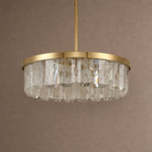 Selene Round Crystal Chandelier - Ø23.2" × H6.3" (Ø59 × H16 cm)Blushlighting