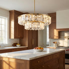 Selene Round Crystal Chandelier - Ø23.2" × H6.3" (Ø59 × H16 cm)Blushlighting