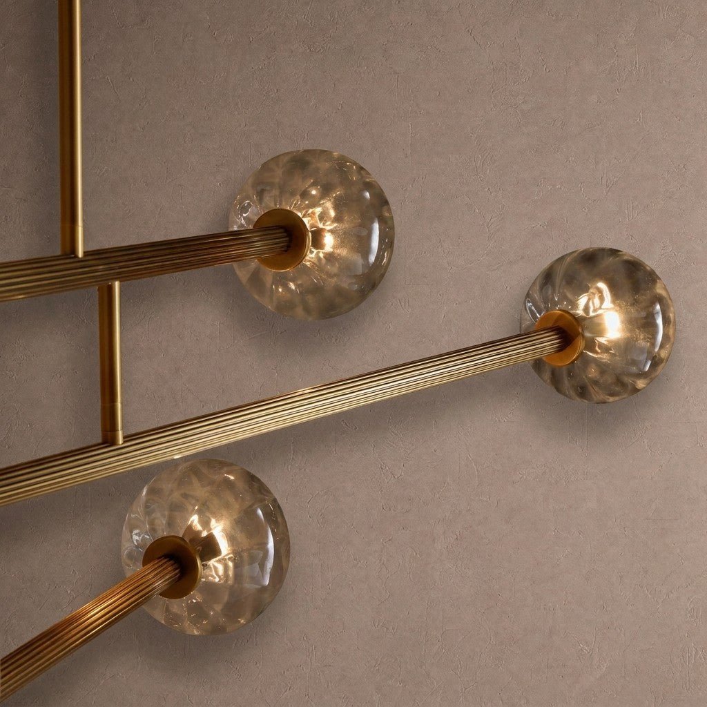 Selina Linear Chandelier - ClearBlushlighting