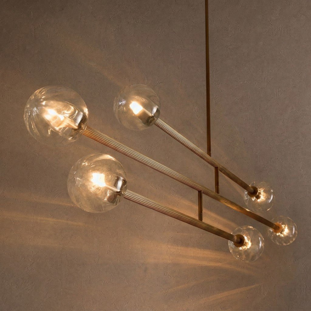 Selina Linear Chandelier - ClearBlushlighting