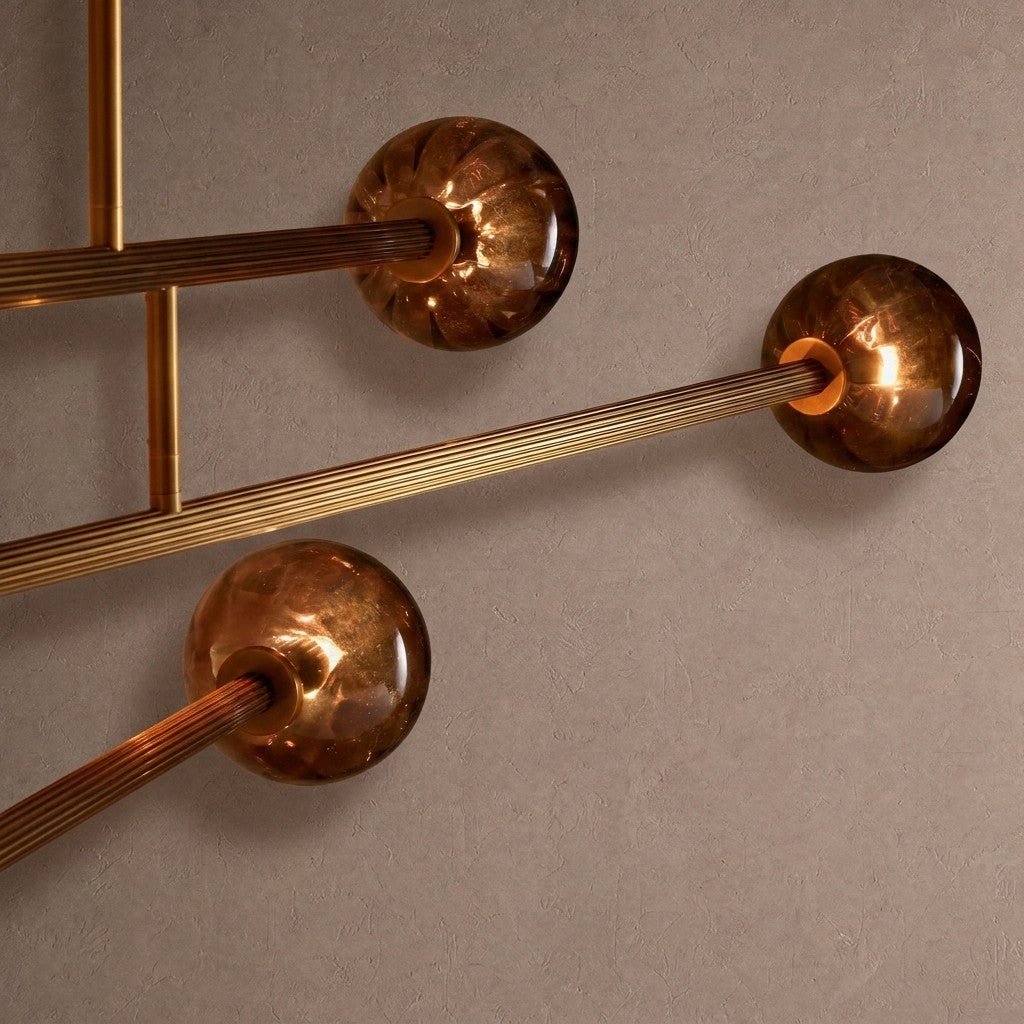 Selina Linear Chandelier - ClearBlushlighting