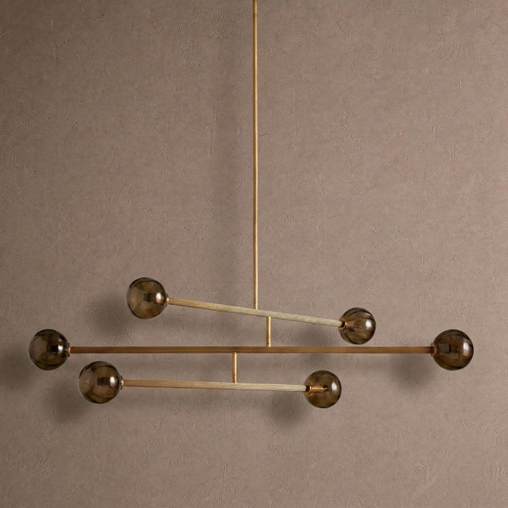 Selina Linear Chandelier - BrownBlushlighting