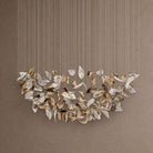 Shake Leaves Chandelier - ∅ 31.8″ x 78.7″ / Dia 80cm x 200cmGold & ClearWarm LightBlushlighting
