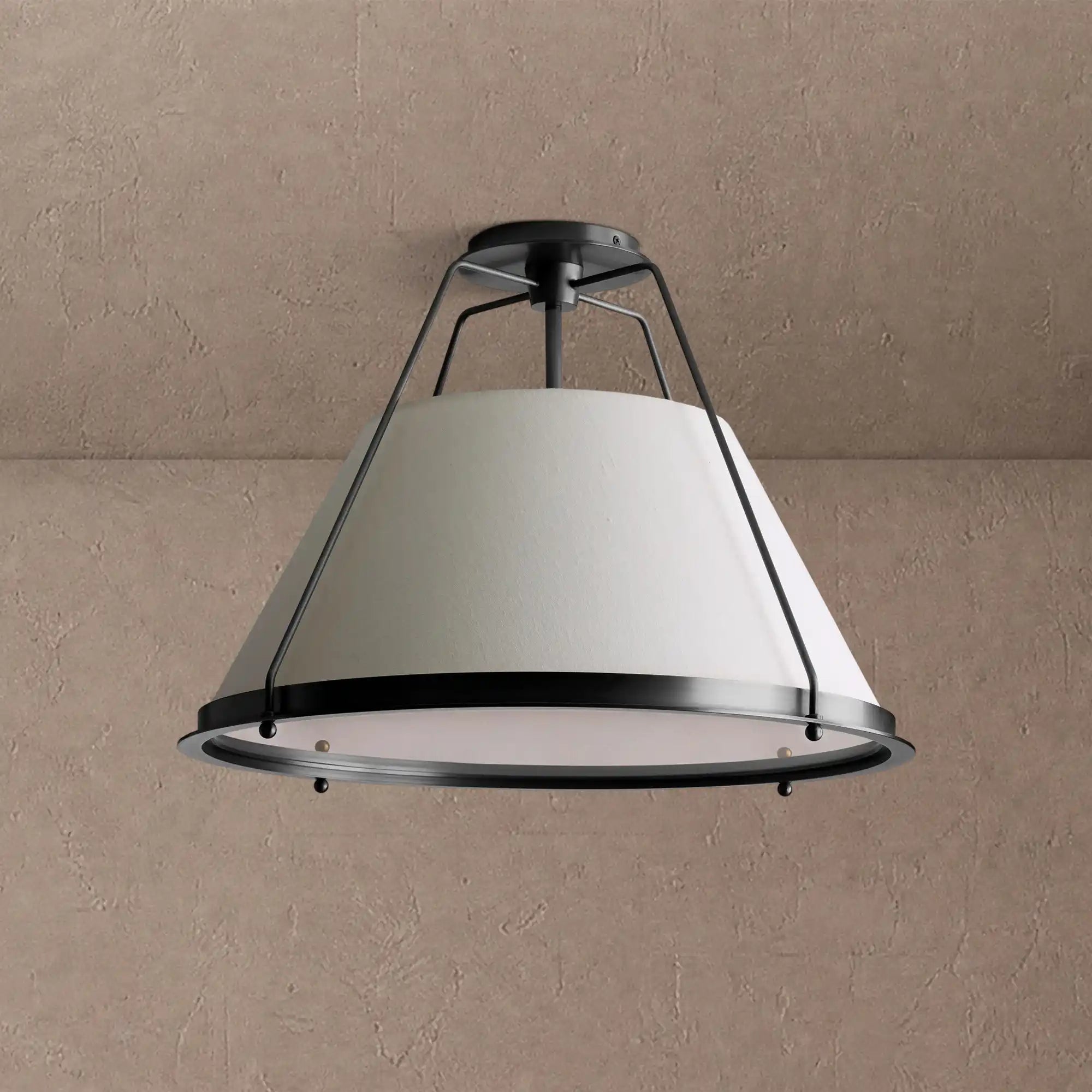 Shelton Flush Mount - Brass21"Blushlighting