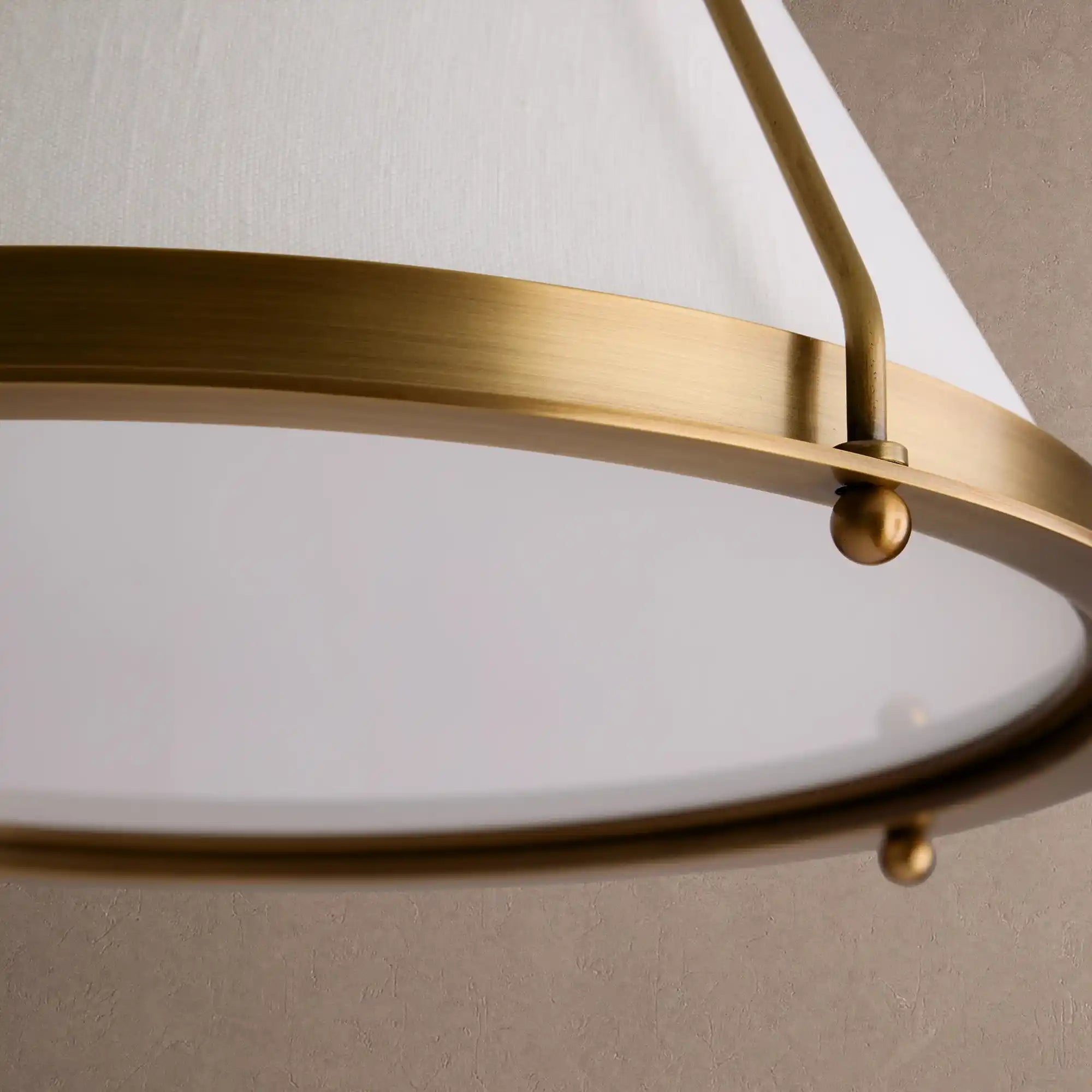 Shelton Flush Mount - Brass21"Blushlighting
