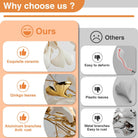 Gold Ceramic Ginkgo Leaf Tree Branch Chandelier – 40" Round Luxury Fixture