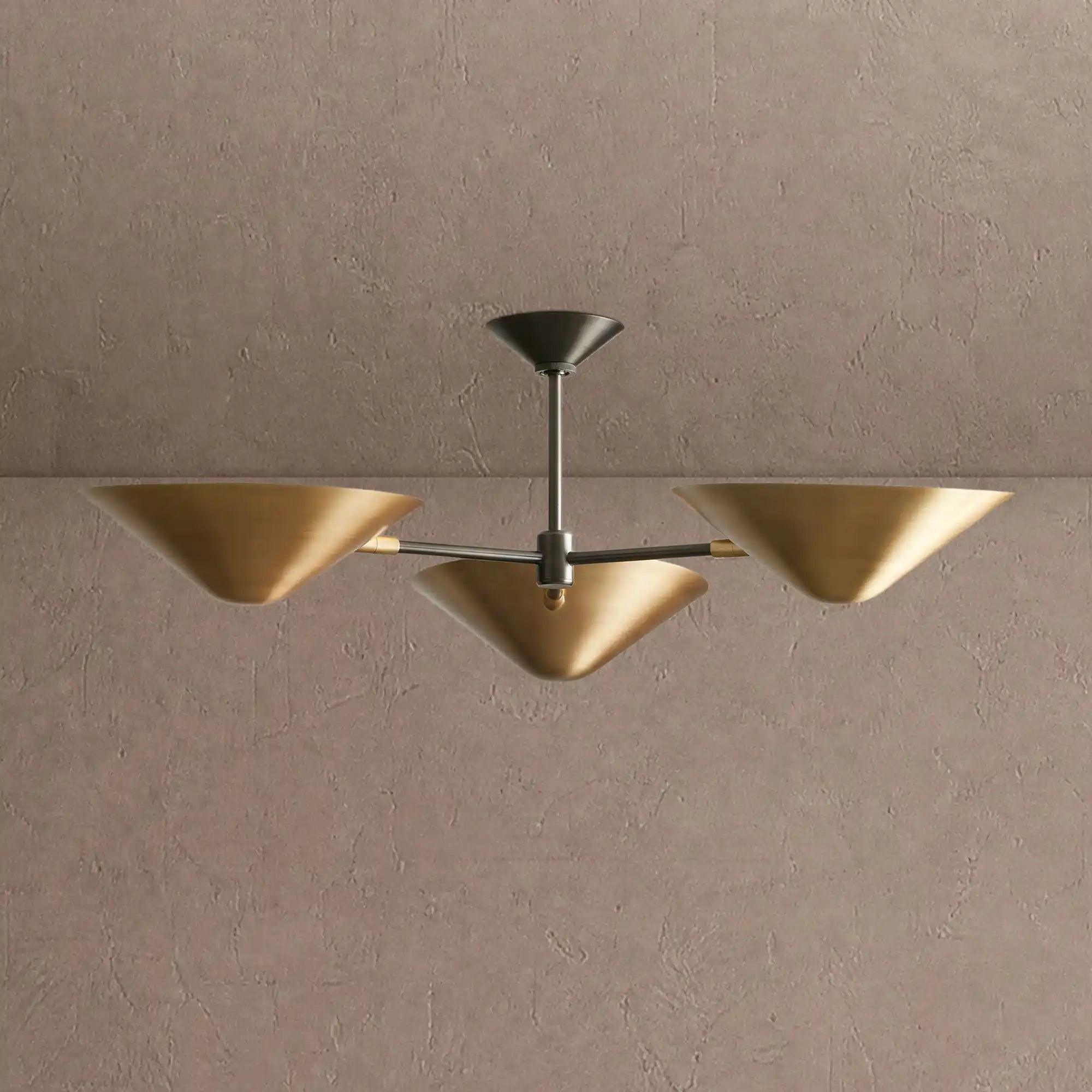 Simms 3-Light Flush Mount - 36''Blushlighting