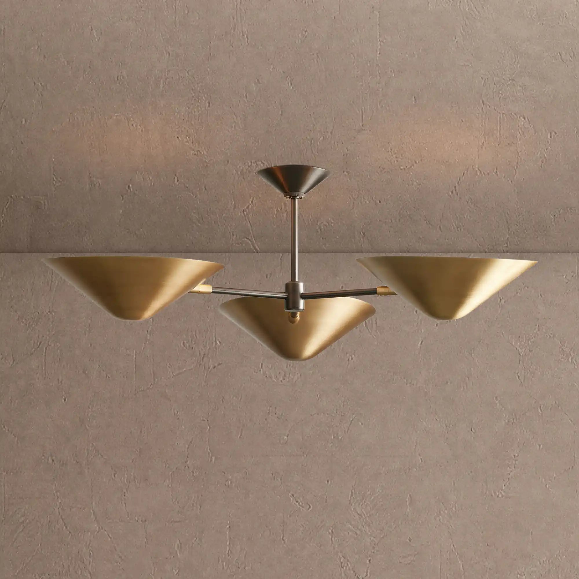 Simms 3-Light Flush Mount - 36''Blushlighting