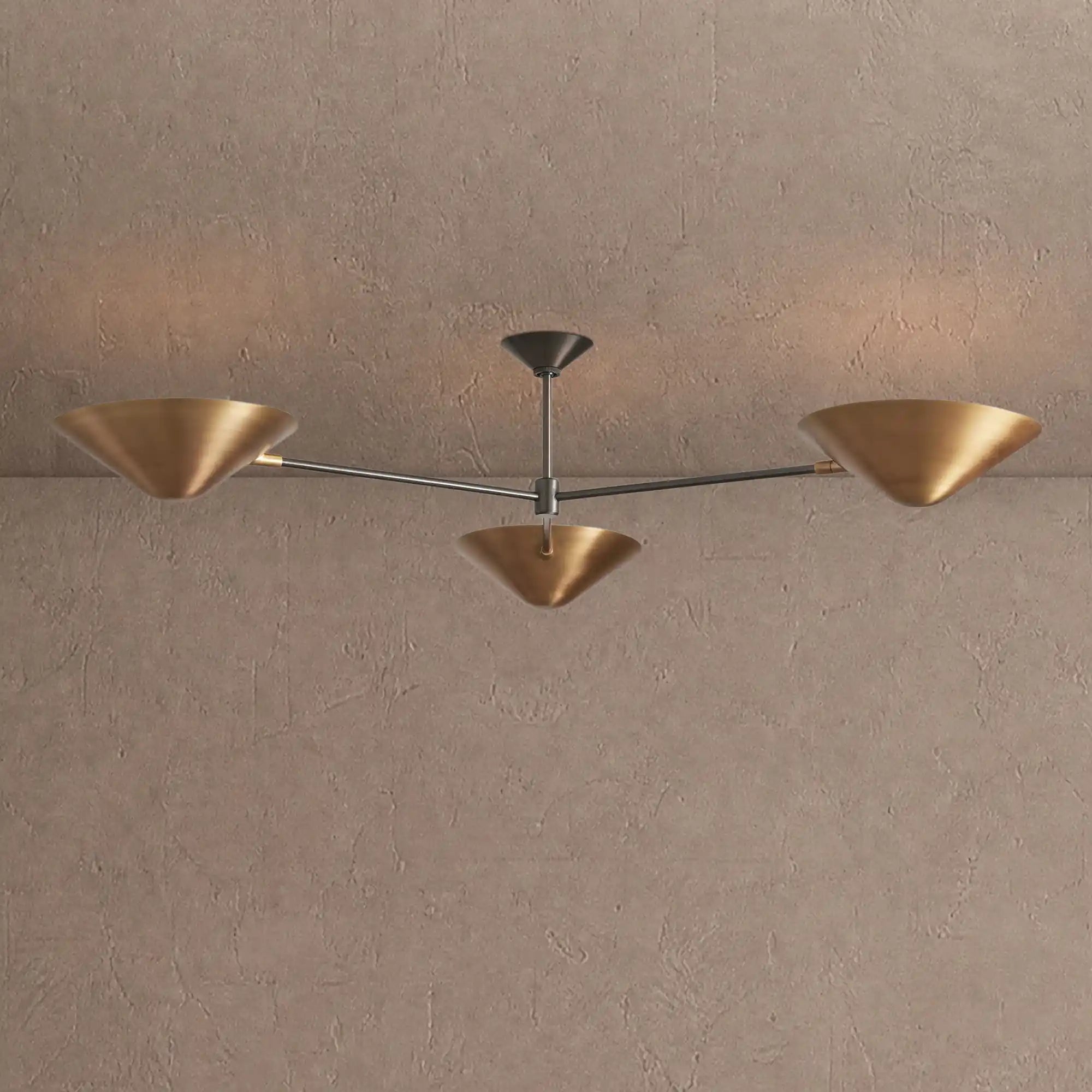 Simms 3-Light Flush Mount - 54''Blushlighting