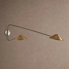 Simms Long Arm Double Wall Sconce - Blushlighting